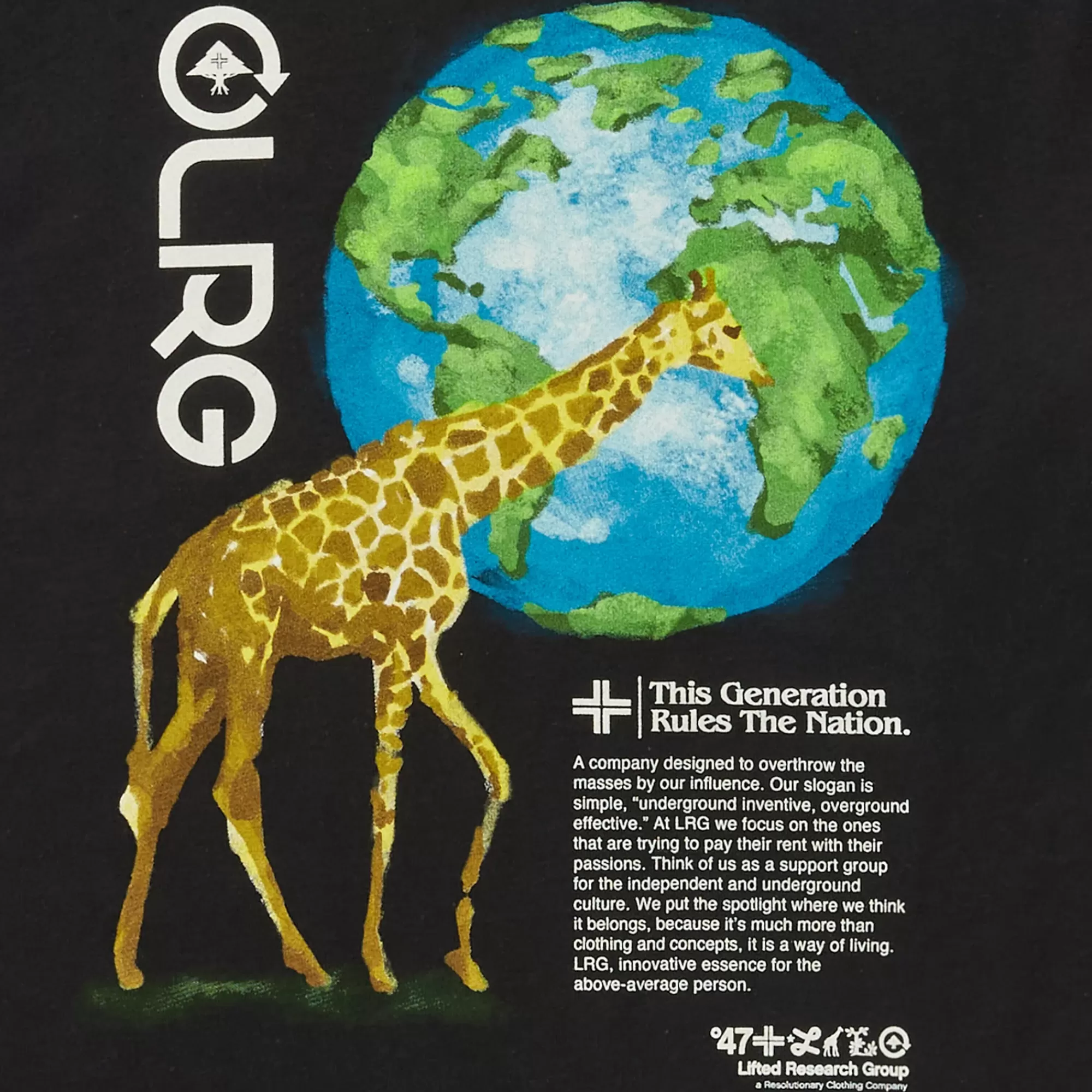 LRG Eco Rules The World Tee>Men Tees