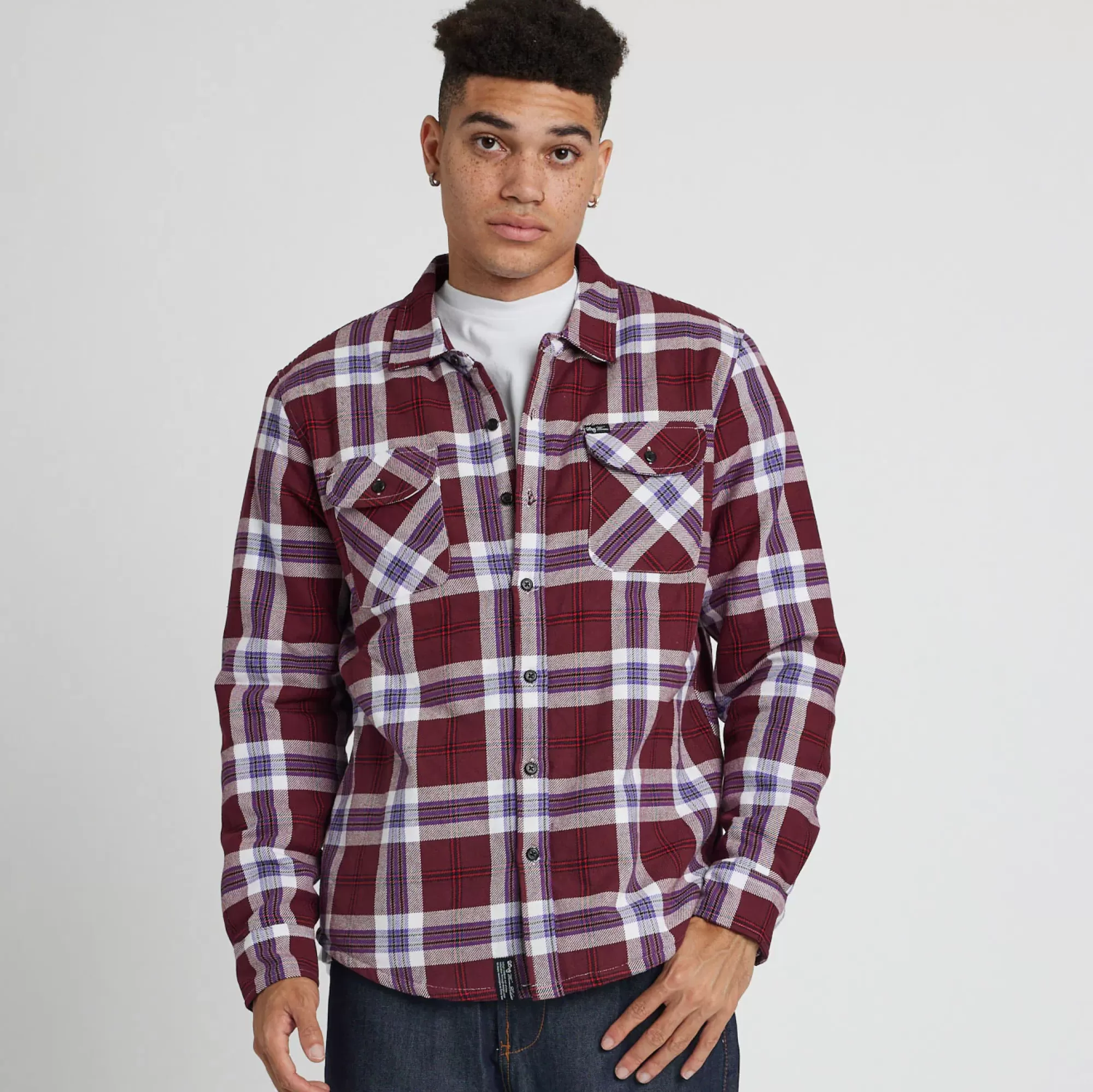 LRG Faction Sherpa Lined Flannel>Men Outerwear