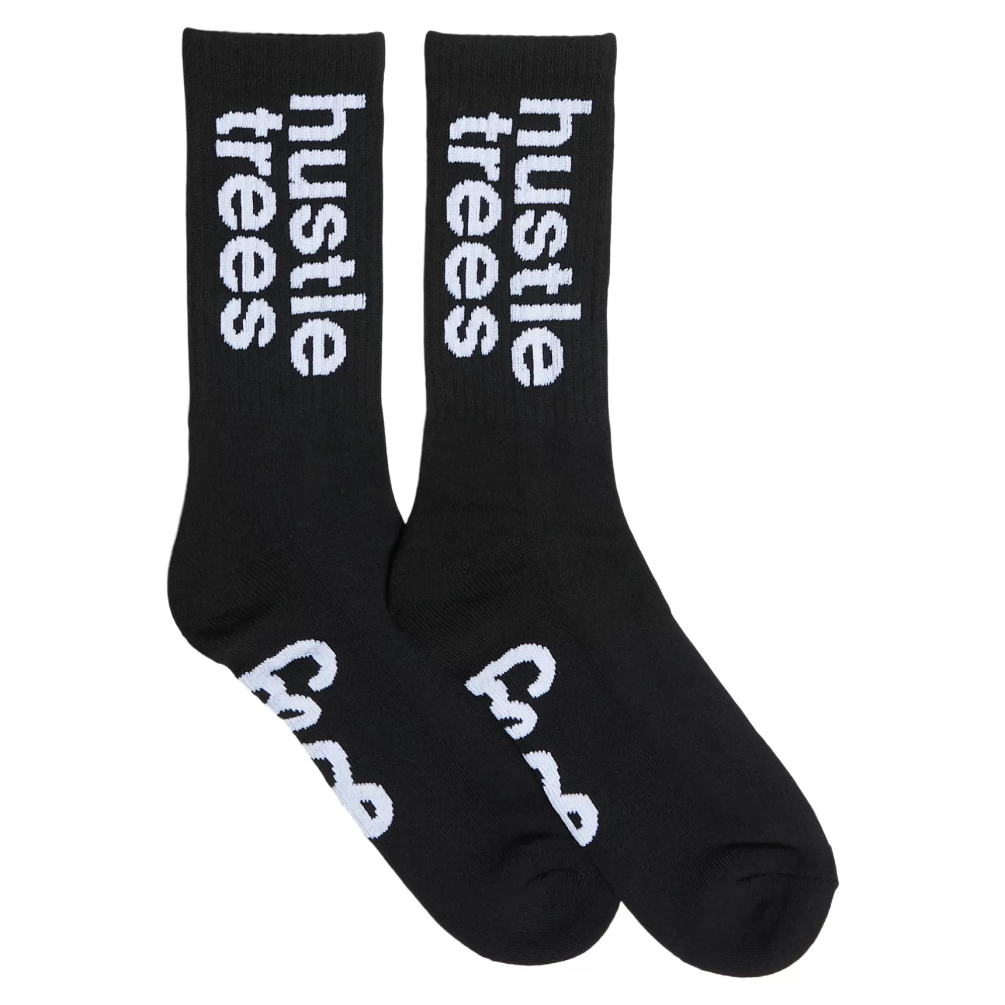 Socks-LRG Hustle Trees Crew Socks Black