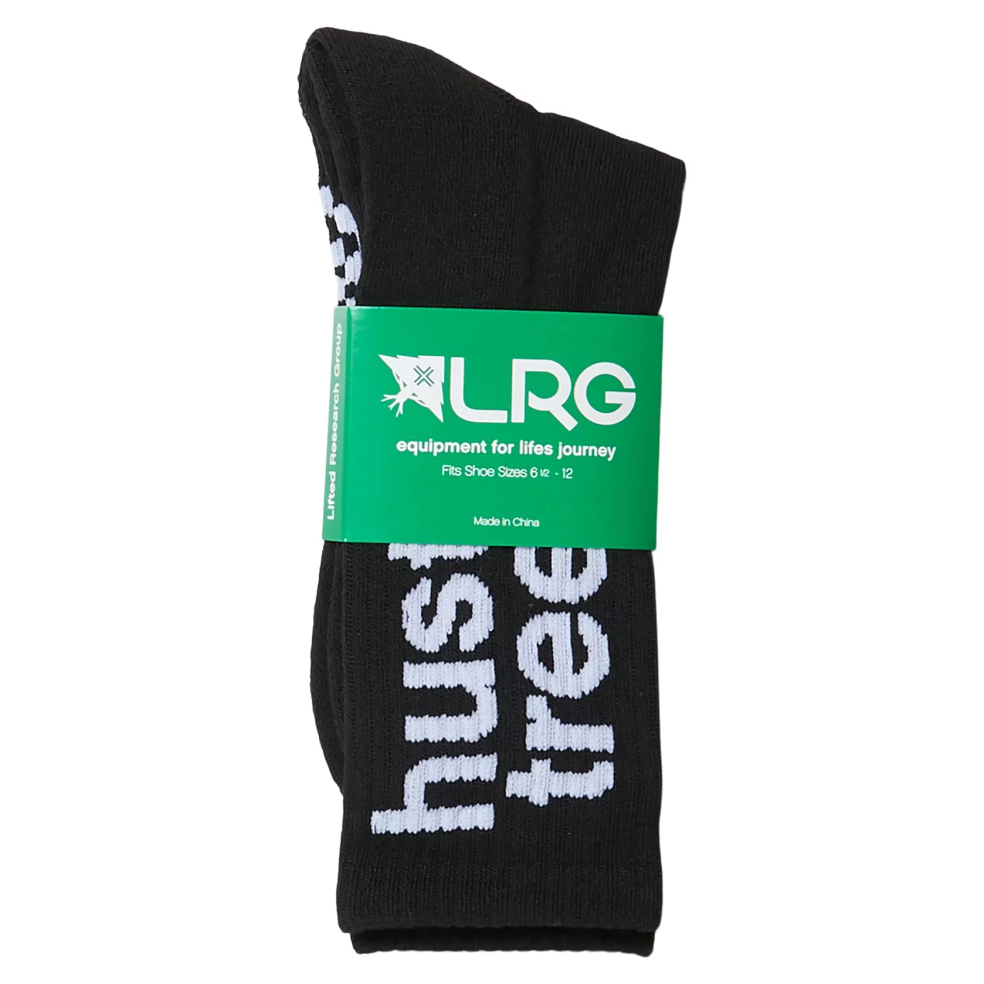 Socks-LRG Hustle Trees Crew Socks Black