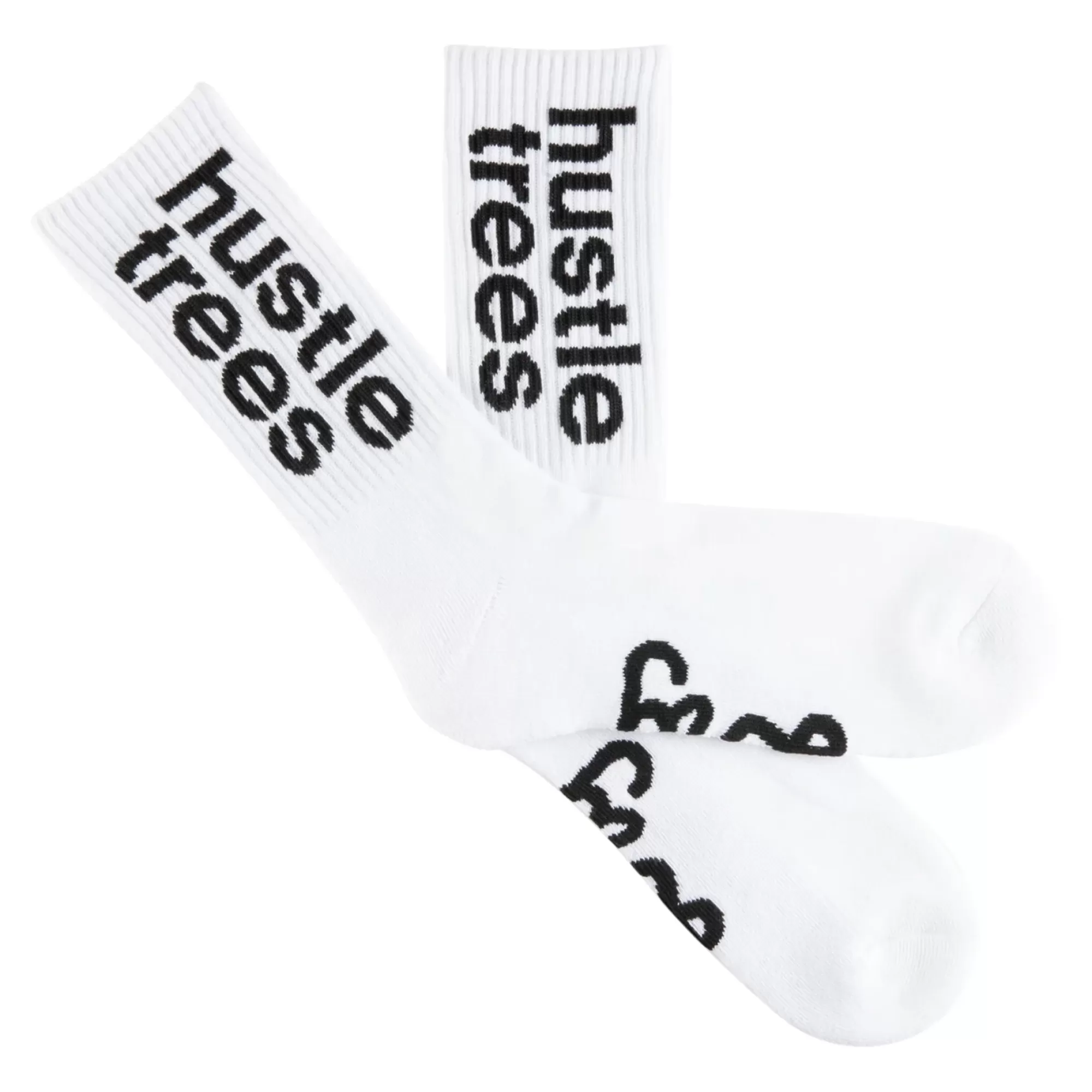 Socks-LRG Hustle Trees Socks White