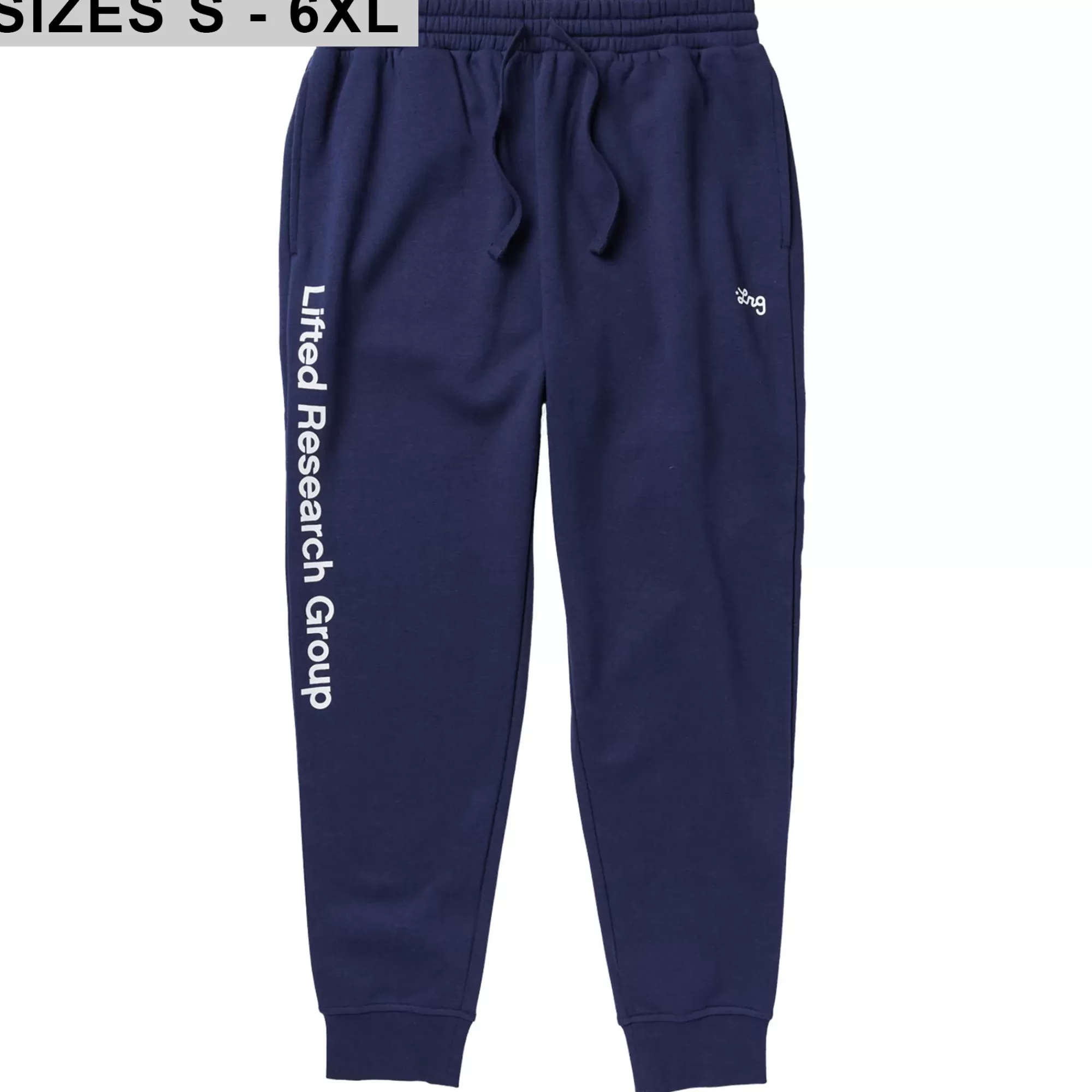 Pants-LRG Lifted Script Jogger Sweatpants Navy