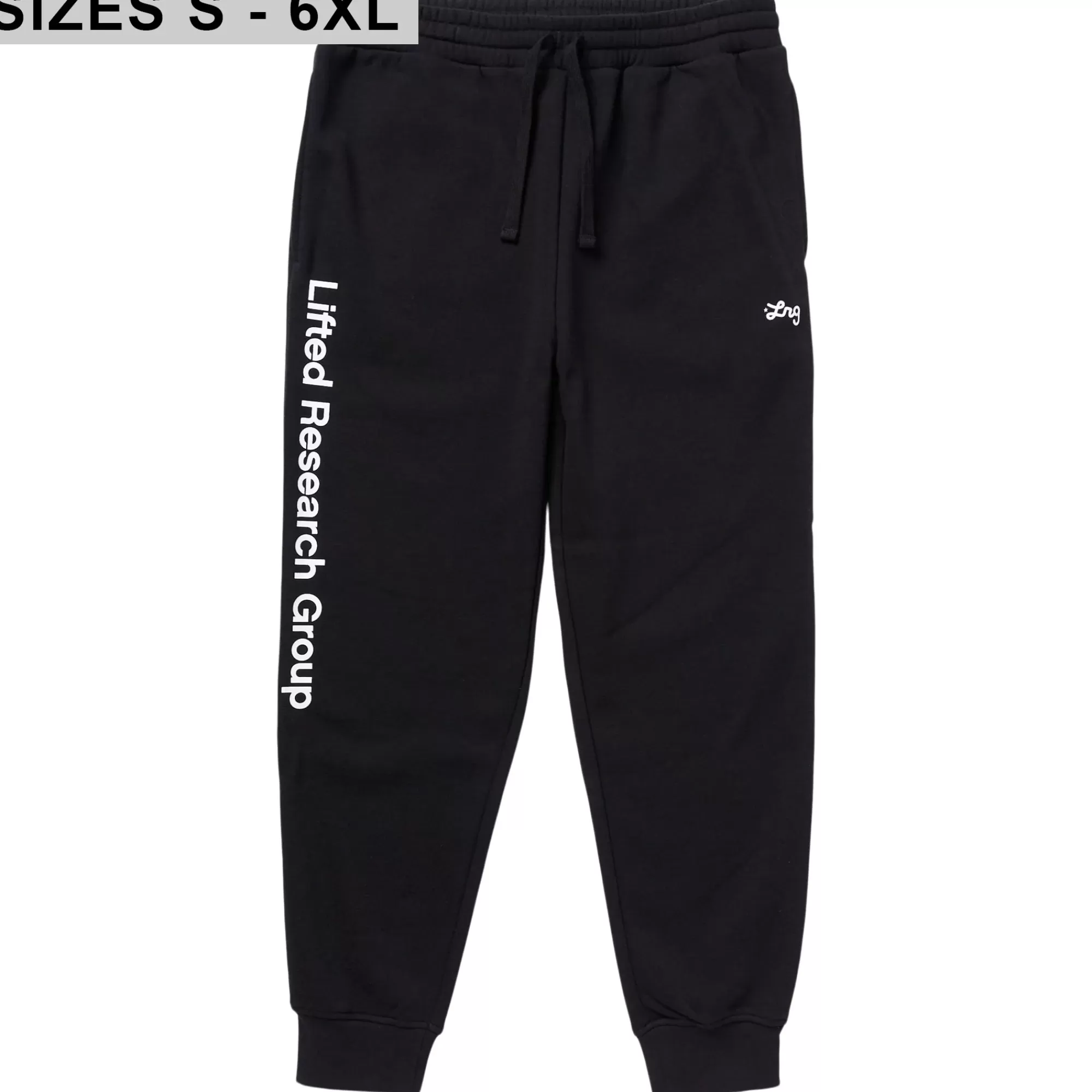 Pants-LRG Lifted Script Jogger Sweatpants Black