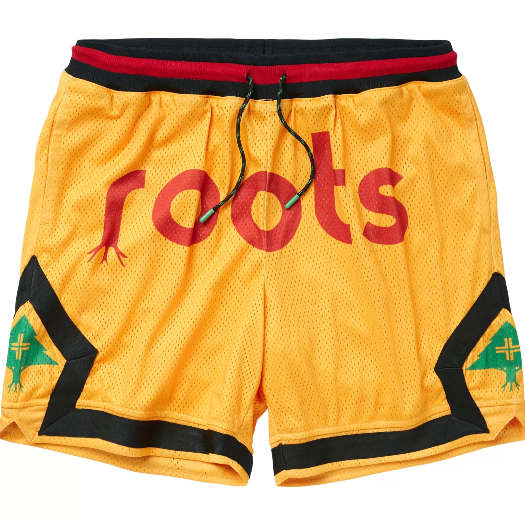 Shorts-LRG Original Roots Mesh Shorts Yellow