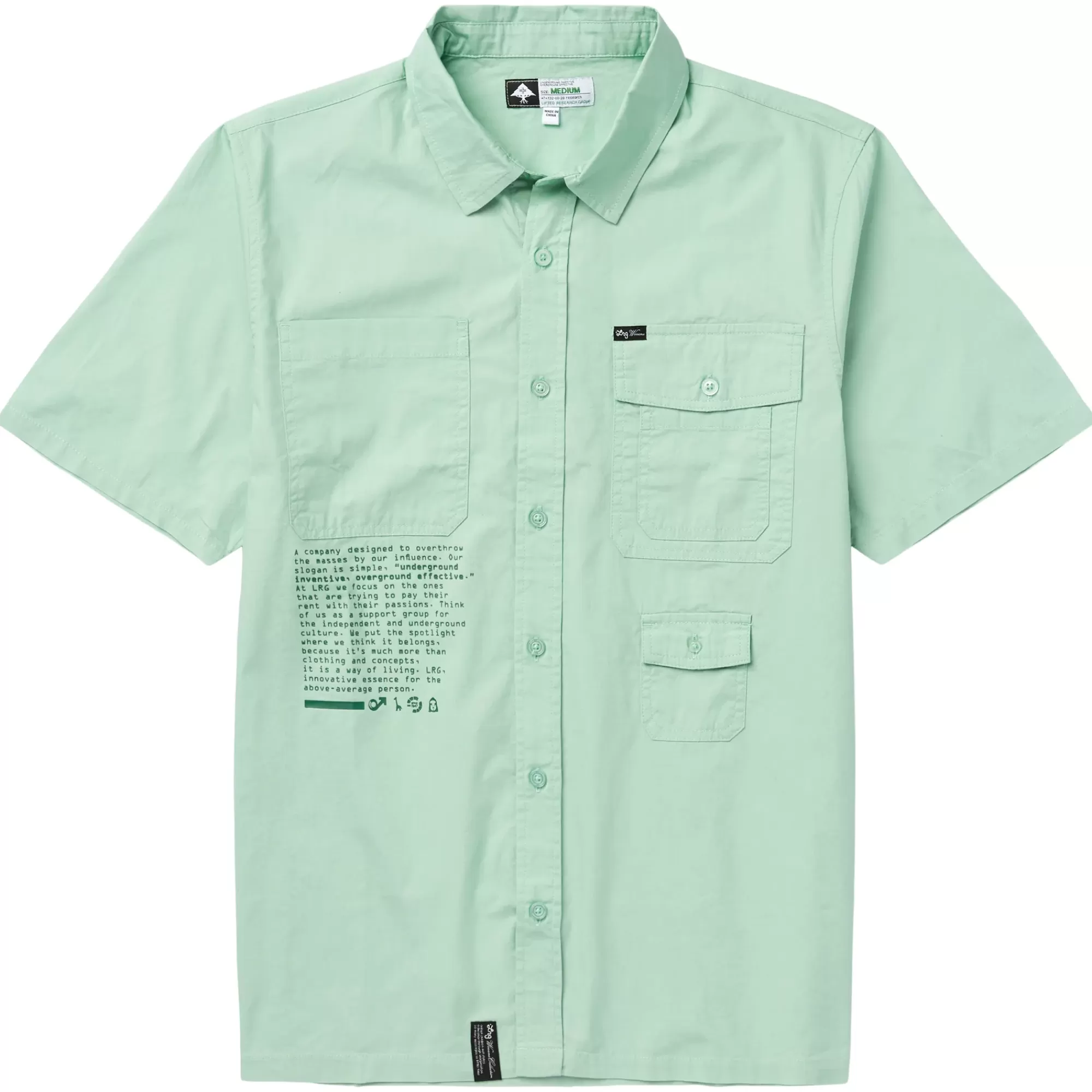 LRG Overthrow Woven Shirt>Men Tops