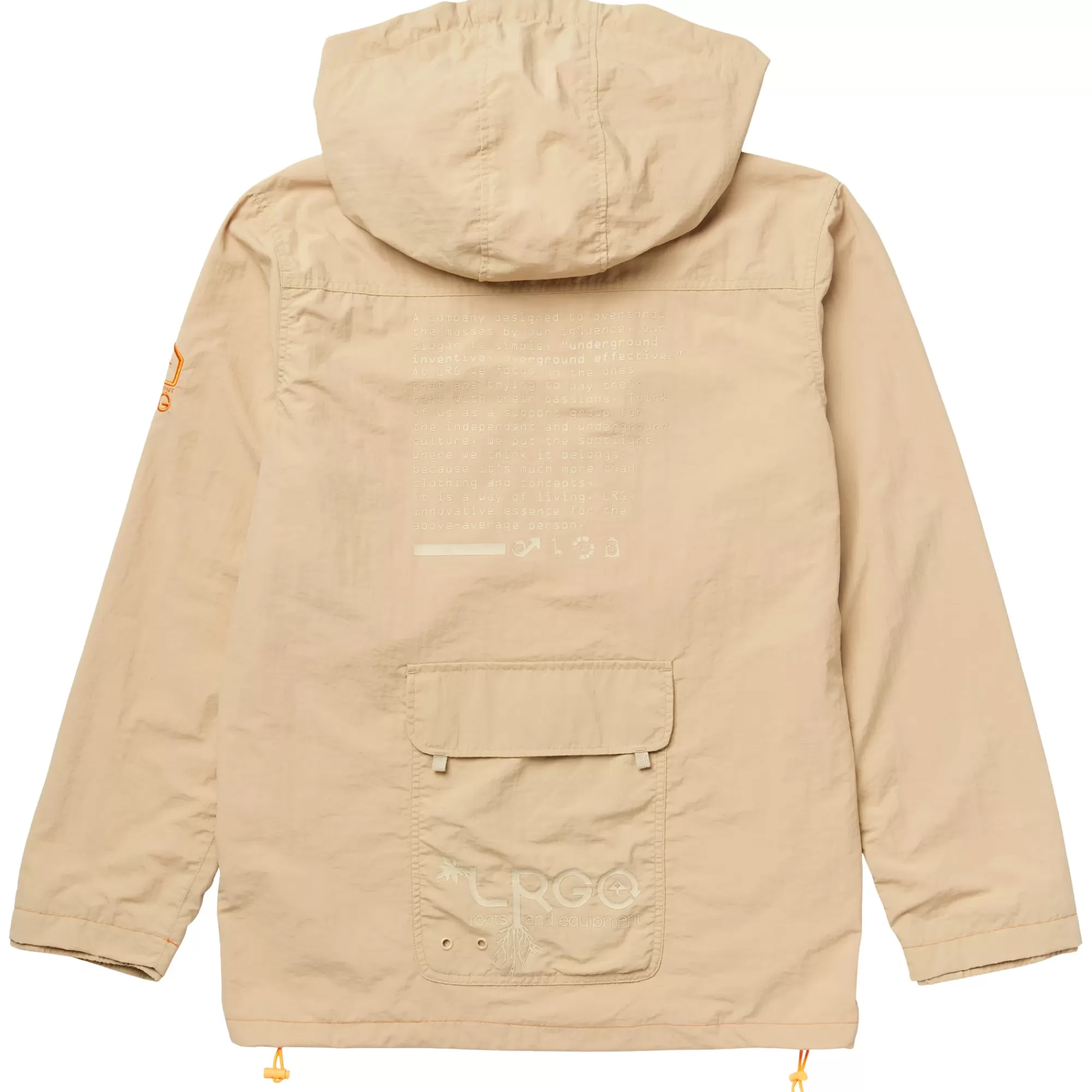 Outerwear-LRG Plant Mission Anorak Jacket Light Brown