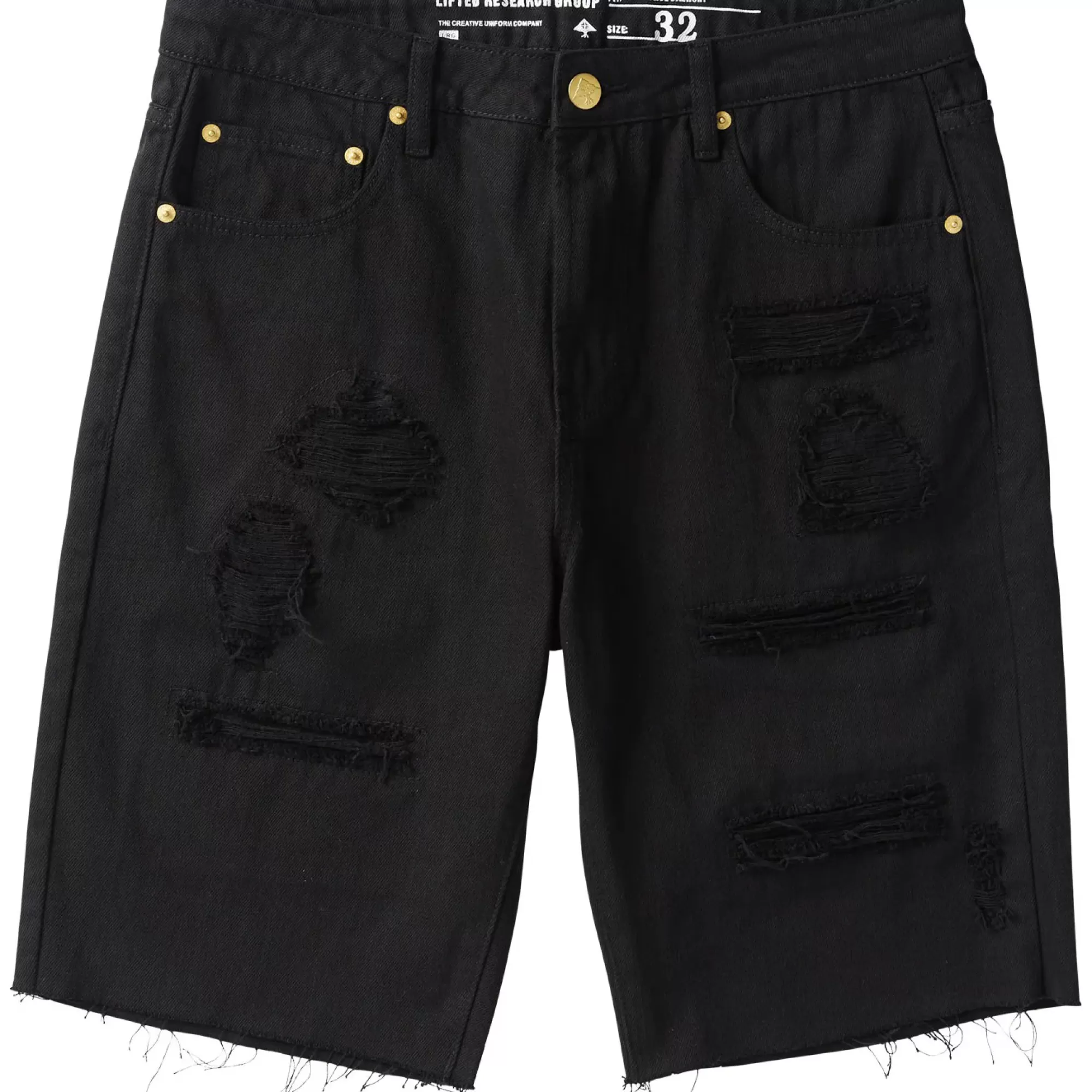 Shorts-LRG Reaper Jean Shorts Black