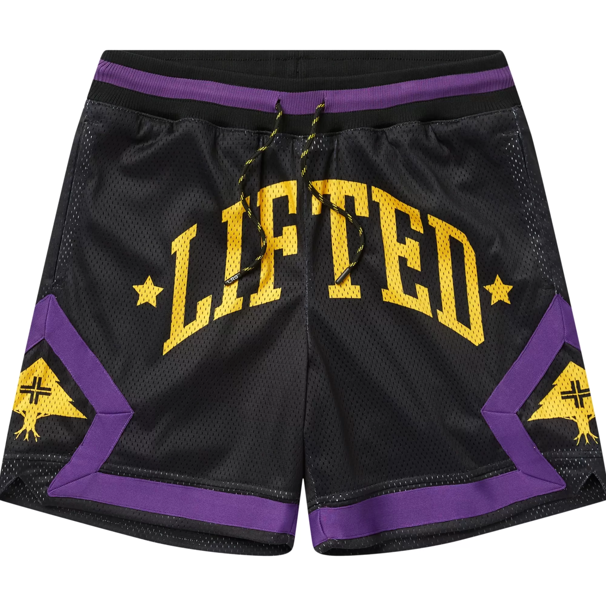 Shorts-LRG Resolutionary Lifted Mesh Shorts Black/Purple