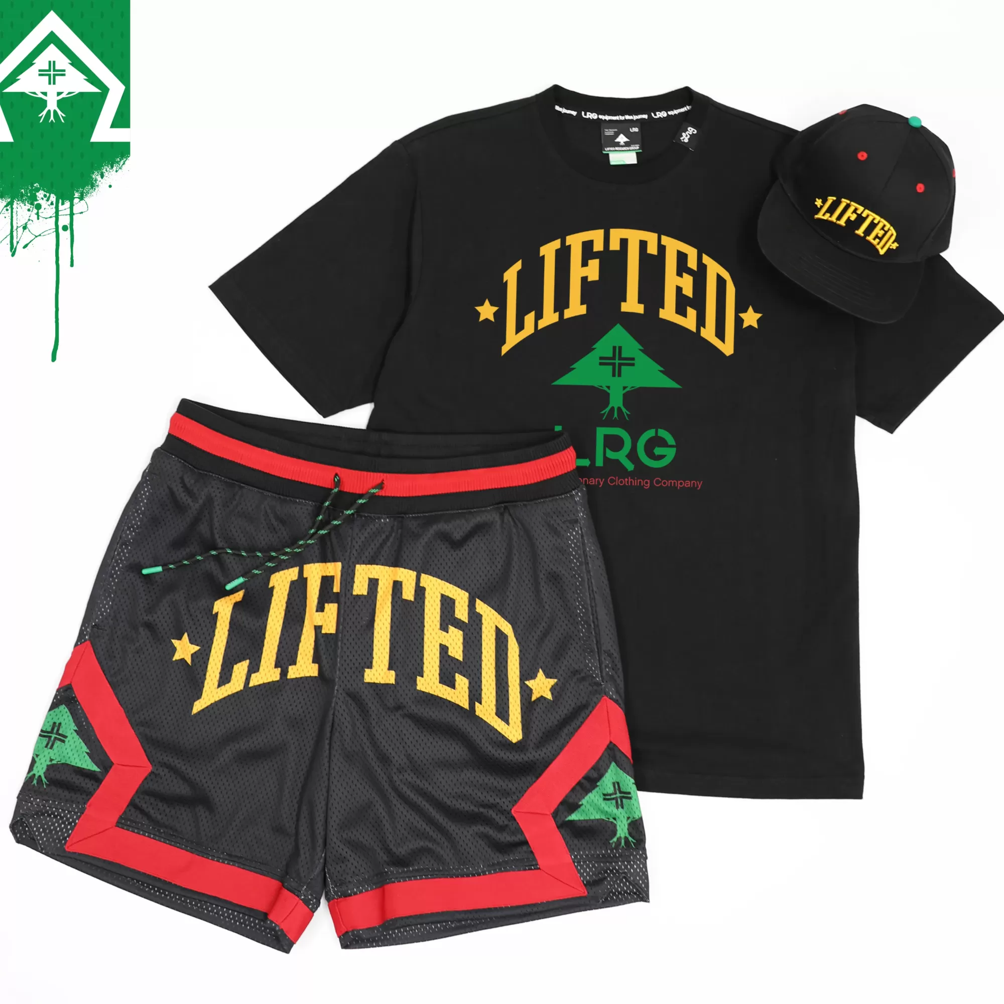 Shorts-LRG Resolutionary Lifted Mesh Shorts Black