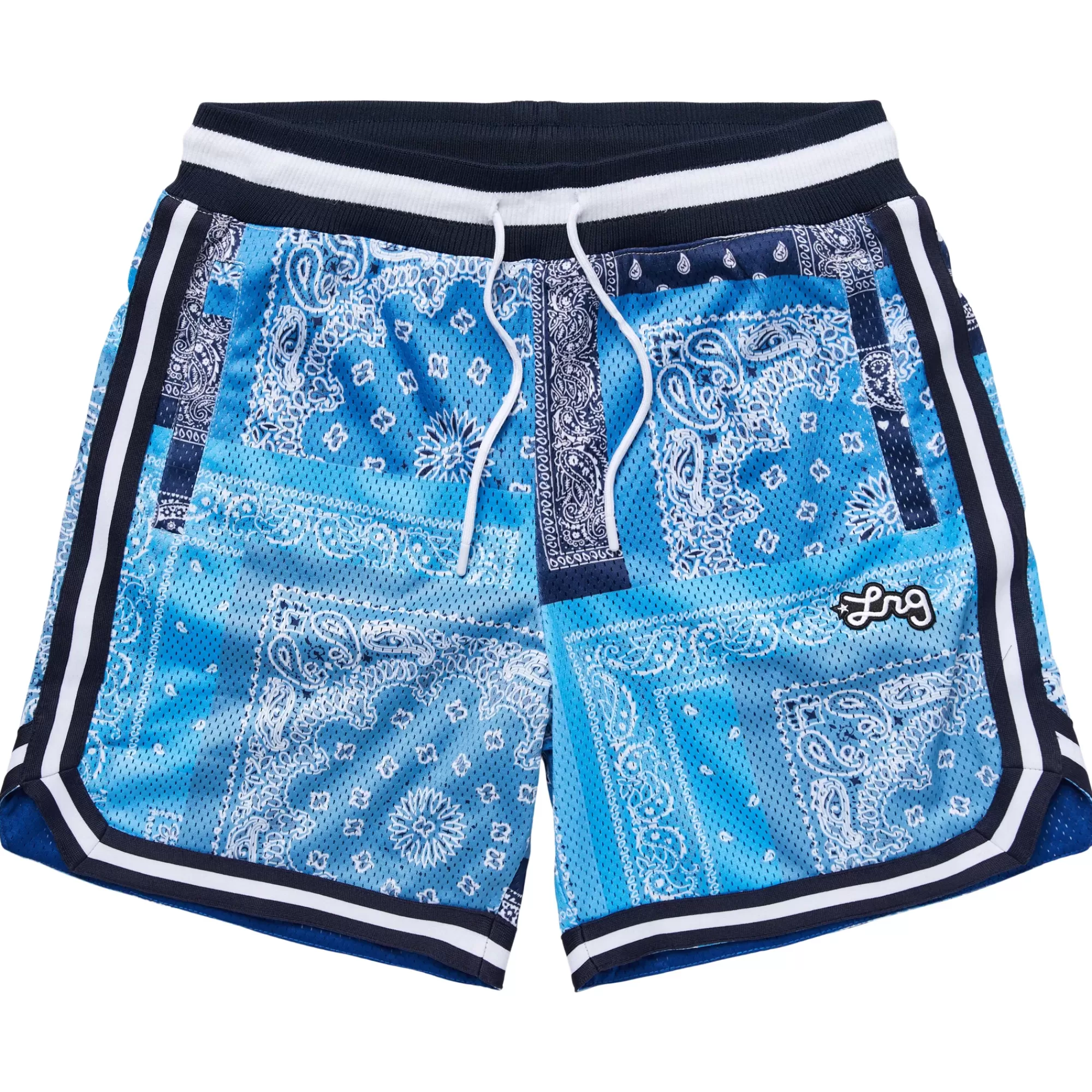 Shorts-LRG Strictly Script Roots Mesh Shorts Blue