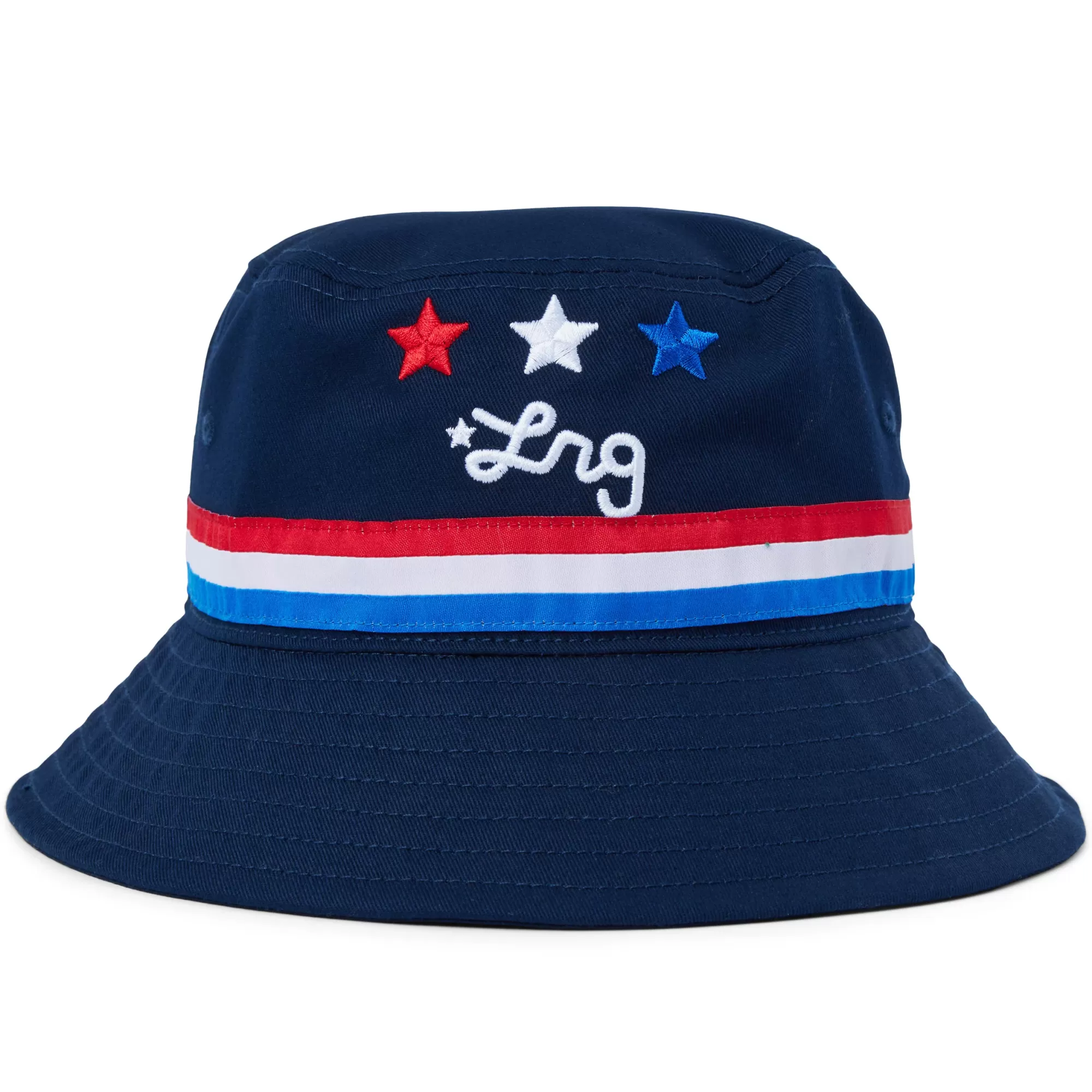 Hats-LRG Stripes Bucket Hat Navy