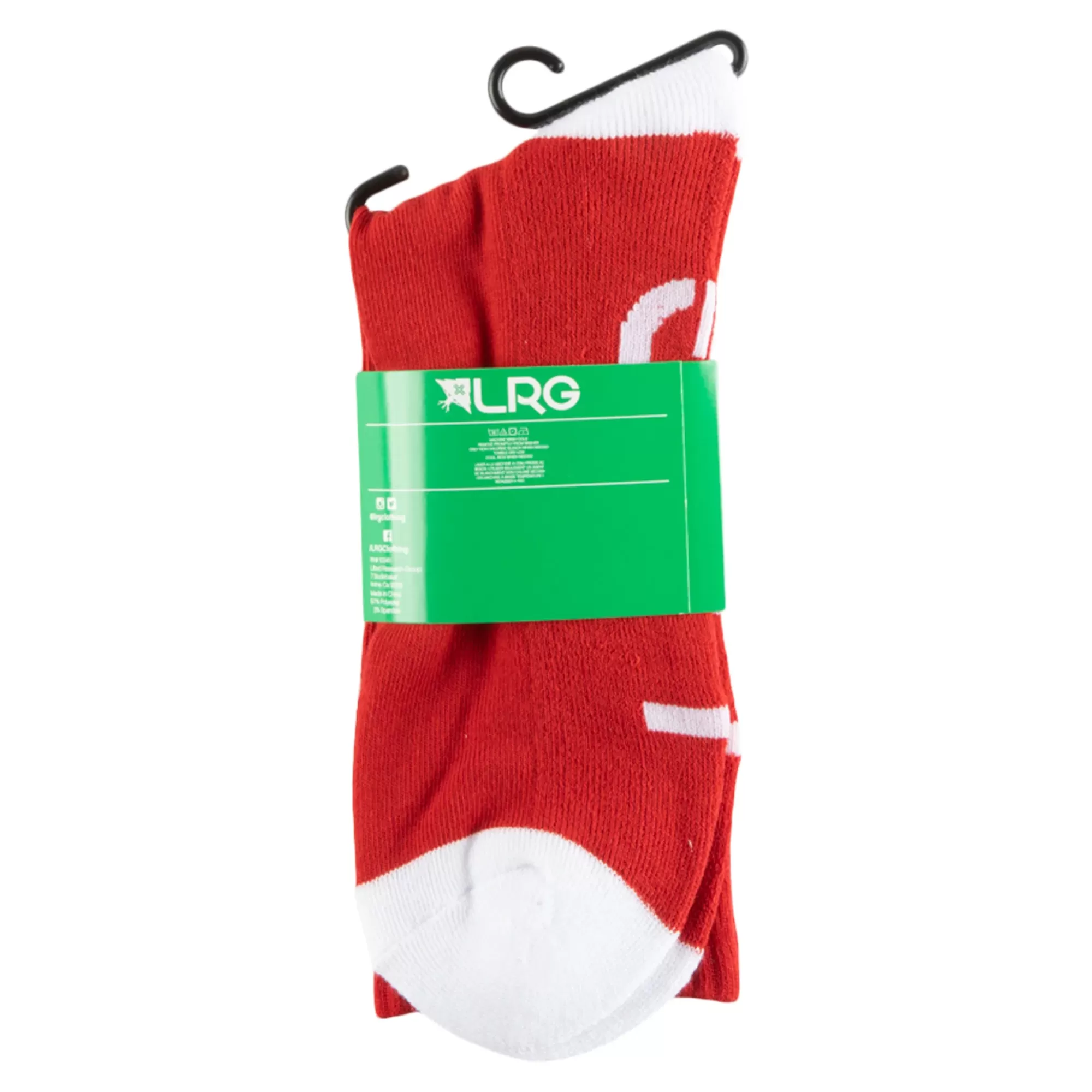 Socks-LRG Tree Crew Socks Red