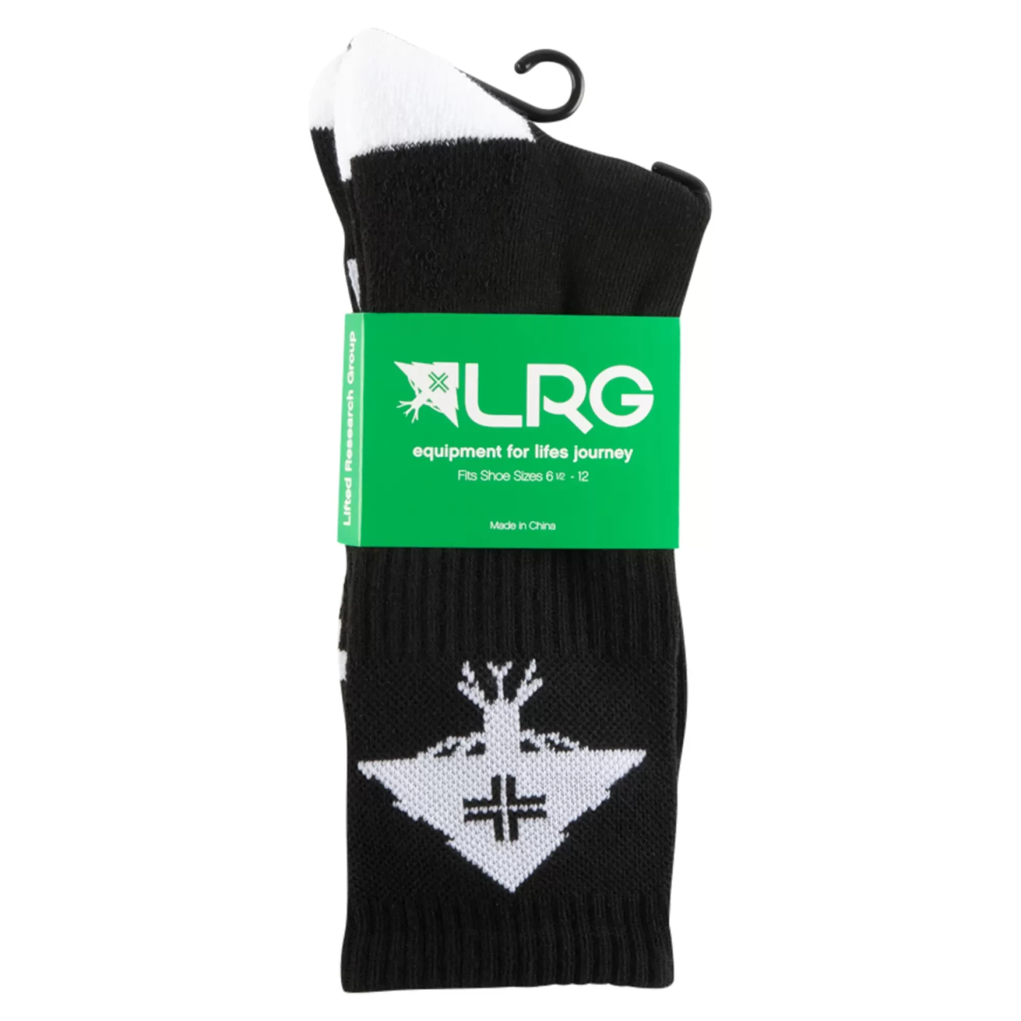 Socks-LRG Tree Crew Socks Black