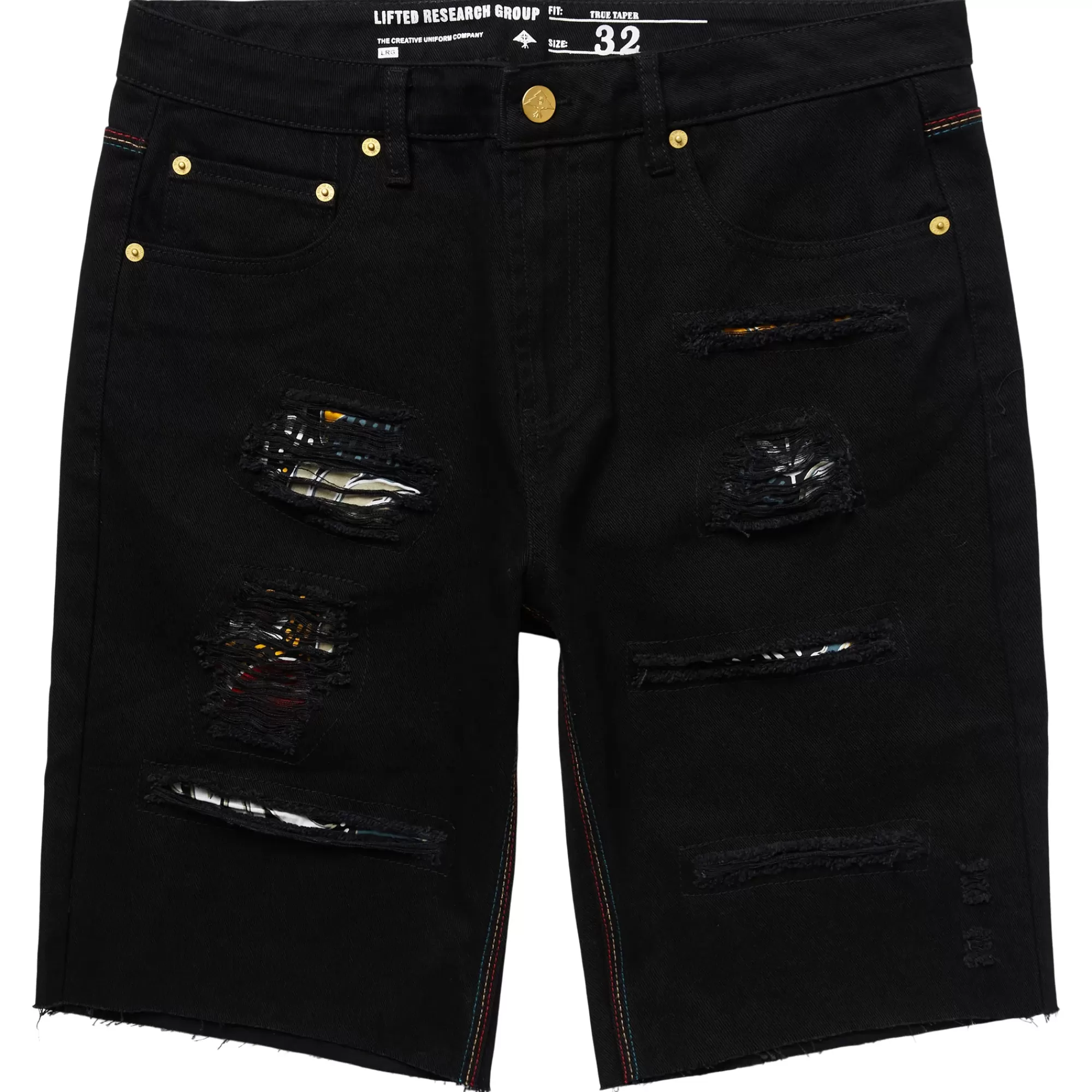 Shorts-LRG Tropic Roots Denim Shorts Black