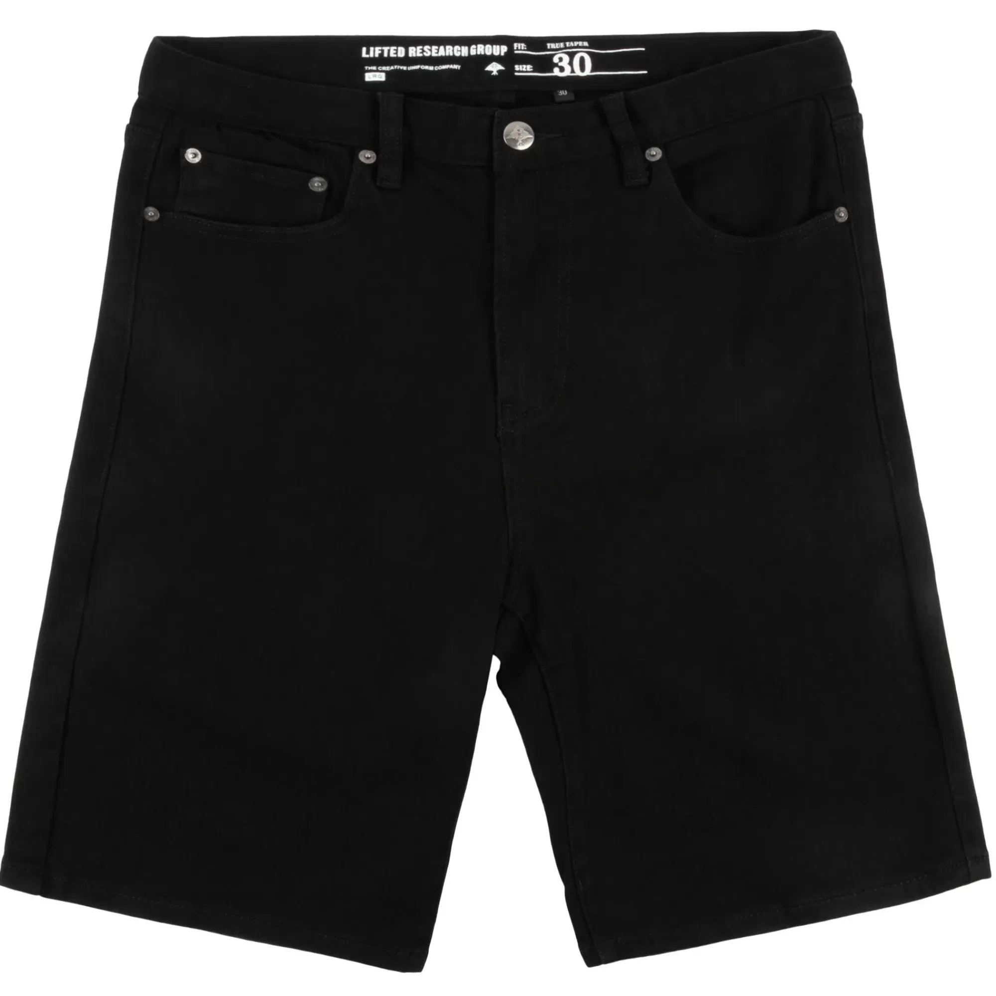 Shorts-LRG True Straight Jean Shorts Triple Black